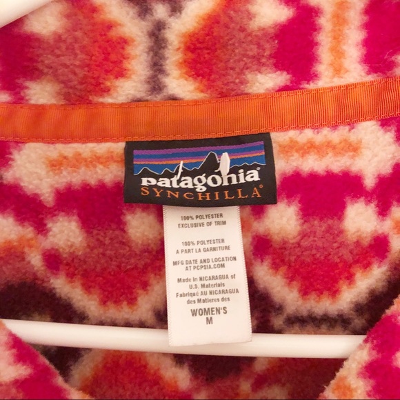 Patagonia Aztec Geometric Retool Fleece Pullover - Picture 5 of 5